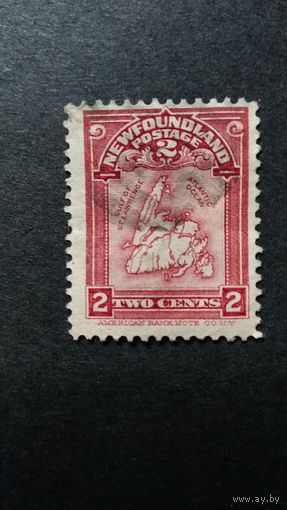 Великобритания\342с\НЬЮФАУНДЛЕНД. 1908 стандарт карта
