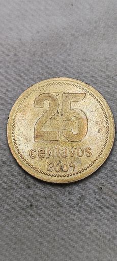 Аргентина 25 сентавос 2009