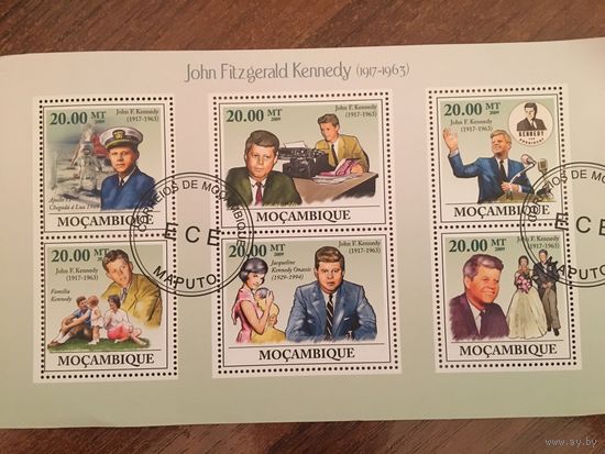 Мозамбик 2009. Джон Фиджиральд Кеннеди 1917-1963