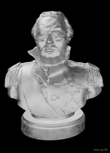 Бюстик Генерал-фельдмаршал М.И. Кутузов Металл/Сплав