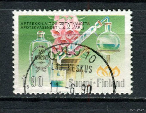 Финляндия - 1989 - Аптеки - [Mi. 1086] - полная серия - 1 марка. Гашеная.  (Лот 136BF)