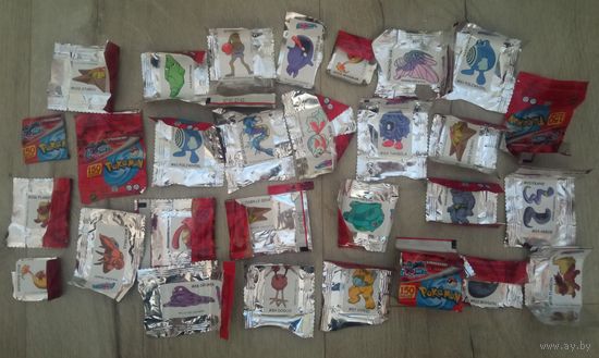 Вкладыши наклейки Бумер покемон