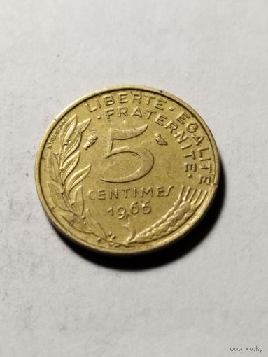 Франция 5 сантим 1966