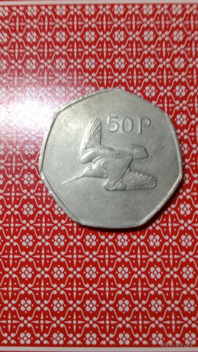 Ирландия 50 пенсов 1988