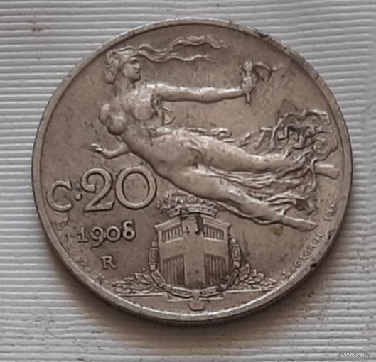 20 чентезимо 1908 г. Италия