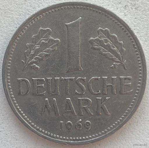 Германия 1 марка 1969 г. D