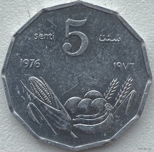 Сомали 5 центов 1976 г.