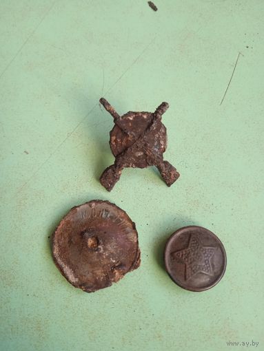 Сборный лот РККА . Петлица .гайка .