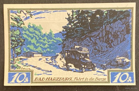 Нотгельд 10 пфеннигов 1921 год. Брауншвейг. Веймарская республика