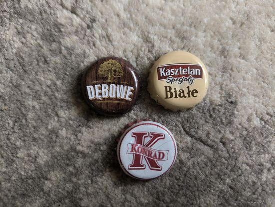 3 польскі коркі ад піва / 3 пивных пробки польское пиво