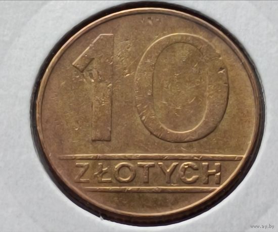 Польша. 10 злотых 1989 года. (*)