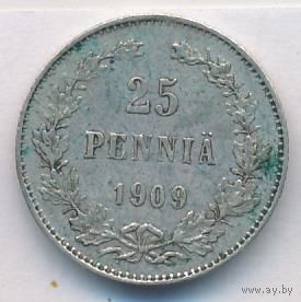 25 пенни 1909 год  _состояние VF/ХF