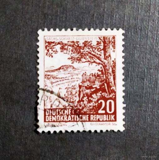 Марка ГДР 1961 год Стандарт