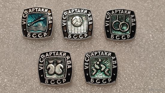 Лот значков 6-я Спартакиада БССР,200 лотов с 1 рубля!!!