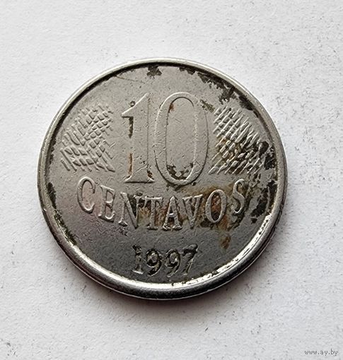 Бразилия 10 сентаво, 1997