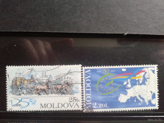 Молдова 1999 Юбилеи полная серия Михель-3,5 евро гаш