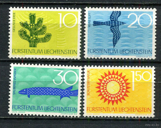 Лихтенштейн - 1966 - Охрана природы - [Mi. 460-463] - полная серия - 4 марки. MNH.  (Лот 92Gс)-T2P5