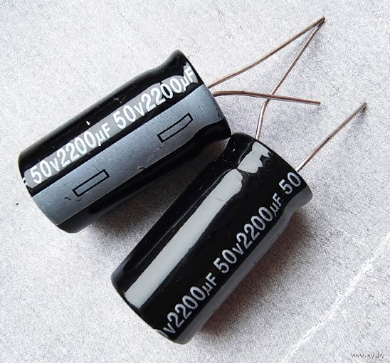 2200 мкФ - 50 В ((Цена за 1 шт)) 2200мкф. Конденсаторы электролитические. Электролиты. 50В