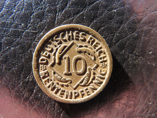 Германия. 10 пфеннигов. 1924А. С 20 копеек. Распродажа коллекции. Смотрите другие лоты.