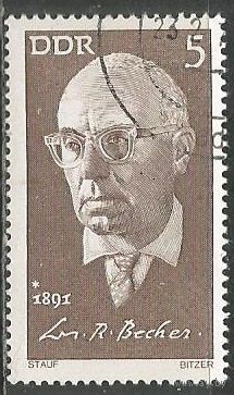ГДР. Роберт Вехер. Писатель. 1971г. Mi#1644.