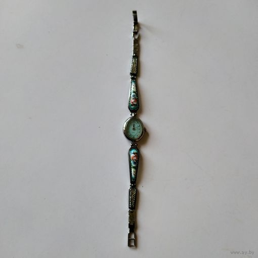 Часы Луч финифть