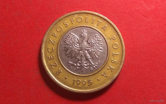 2 злотых 1995. Польша.