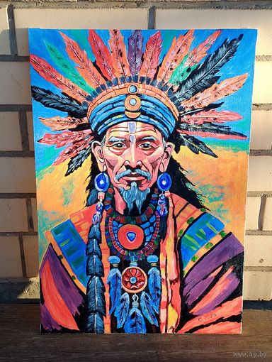 Картина акрилом Шаман (репродукция)