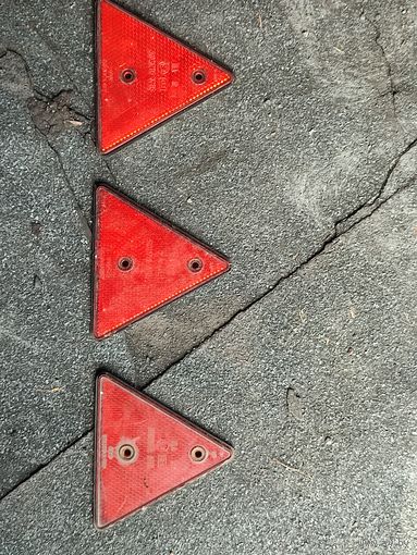 Катафоты, светоотражатели треугольные СССР