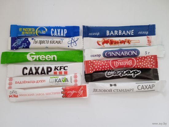 Сахар пакетированный. Цена за 1 шт.