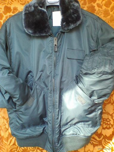 Куртка "Пилот" - Зима/Осень - Размер XXL - Воротник Отстёгивается.