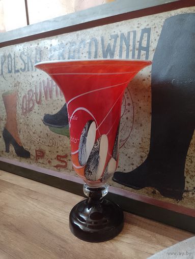 Ваза с-зд Неман эксклюзивная (на заказ) огромная сульфидное стекло