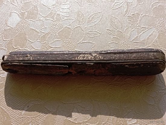 Нож складной . ( Патент  США , Австрия , Англия , изготовлен 1895 - 1913 г ) С рубля.