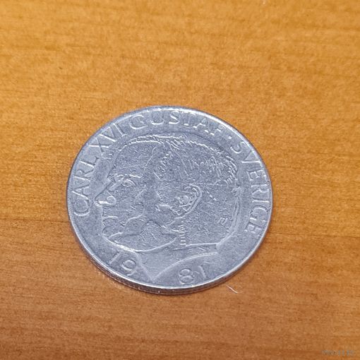 1 крона Швеция 1981