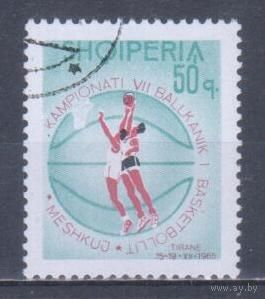 [1401] Албания 1965. Спорт.Баскетбол. Гашеная марка.