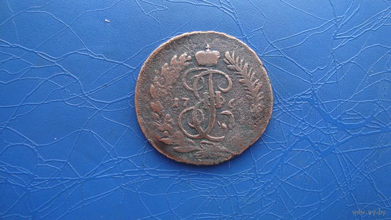 2 копейки 1766 ММ "перечекан"                                                                            (2586)