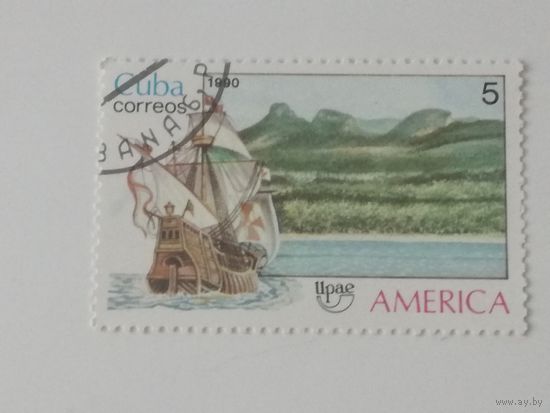 Куба 1990. Америка. Корабль