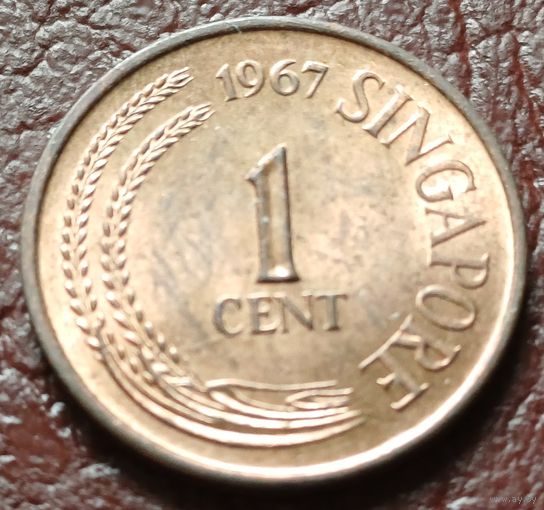 Сингапур 1 цент, 1967     ( 1-3-8 )