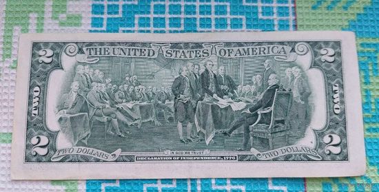 США 2 доллара 2003 года. Штат Миннесота. Миннеаполис. Сторгуй за свою цену, предложи обмен! S15