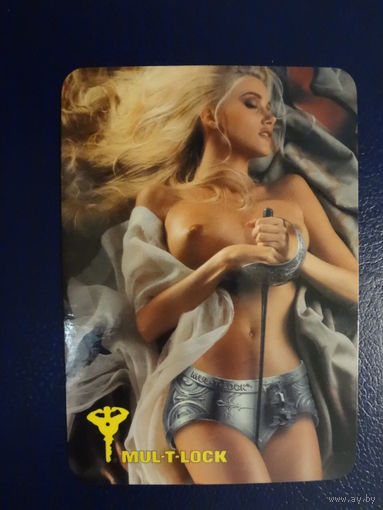 Календарик 2001 г.  MUL-T-LOCK.