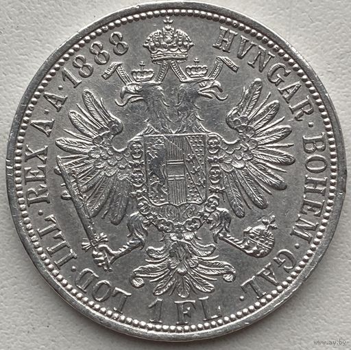 Австрия 1 флорин 1888 г.