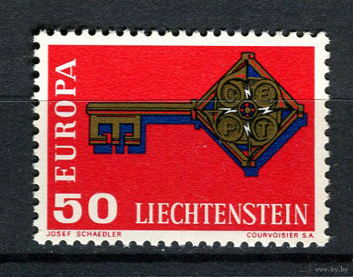 Лихтенштейн - 1968 - Европа (C.E.P.T.) - ключ - [Mi. 495] - полная серия - 1 марка. MNH.