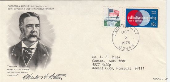КПД США /Президент CHESTER A. ARTHUR/0006 1976г