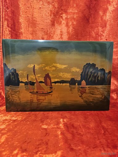 С 1 рубля без мц на 3 дня Шкатулка Большая рисунок Въетнам