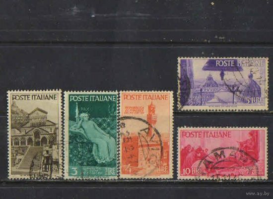 Италия Респ 1946 Республики на территории Италии Амалфи Сиена Флоренция Пиза Генуя #723,725-8