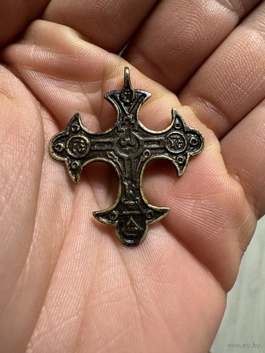 Крестик нательный старинный "Криноконечный" СОХРАН