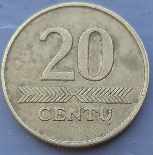 Литва 20 центов 2007. Возможен обмен