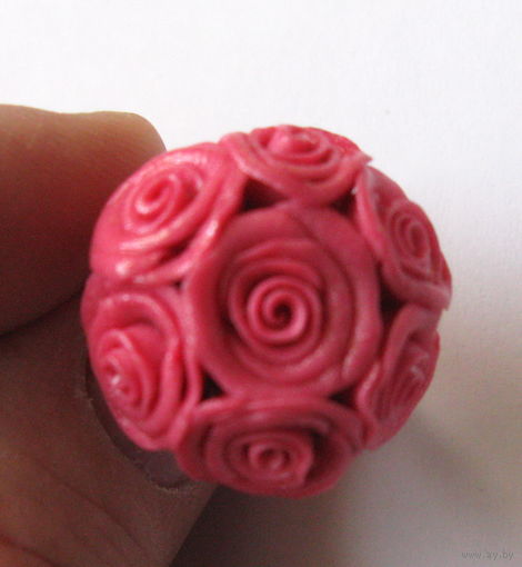 Кольцо ручной работы с розами