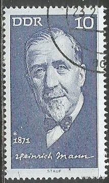ГДР. Генрих Ман. Писатель. 1971г. Mi#1645.