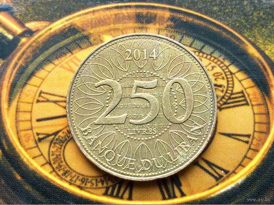 Ливан. 250 ливров 2014. Торг.