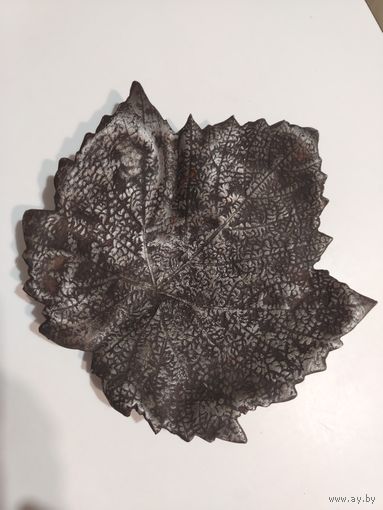 Коллекция Касли-Куса. Пепельница "Кленовый лист". Касли 1964г.Редкость.